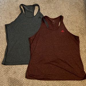 Bundle of 2 Adidas workout tank tops